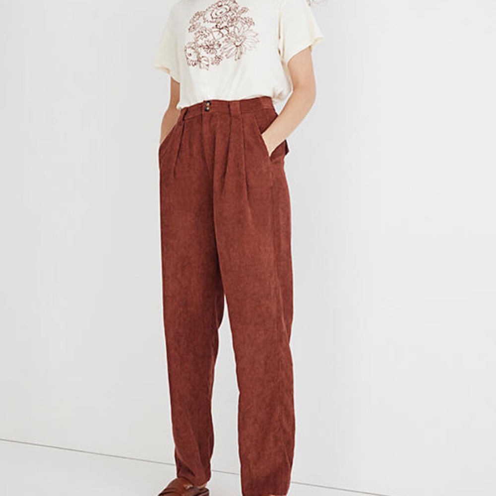 Madewell Corduroy tapered pants NWT